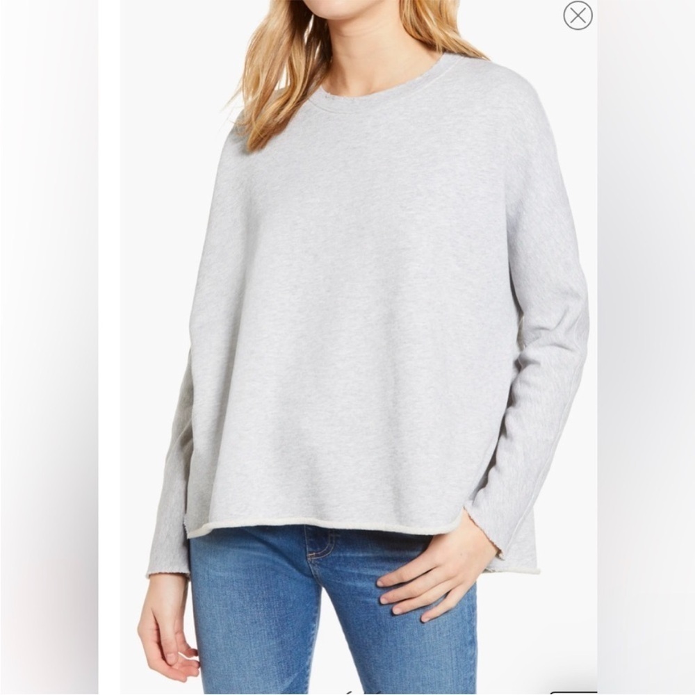 Frank and Eileen Tee Lab Grey Long Sleeve Crewneck Basic Classic Sz M NEW